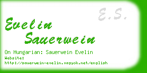 evelin sauerwein business card